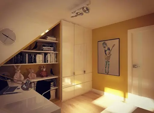 女の子のための現代の寝室のデザイン：配置のニュアンスと50の例 10014_47