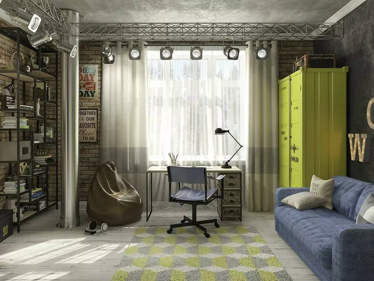 Diseño de dormitorio en estilo loft: más de 50 ideas que te gustan 10022_76