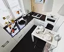 Küchenlayout 6 Meter mit Kühlschrank: Foto zu erfolgreichen Beispielen und Registrierungs-Tipps 10036_111