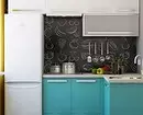 Bố trí nhà bếp 6 mét với tủ lạnh: Ảnh của các ví dụ thành công và mẹo đăng ký 10036_112