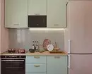 Kuhinjski raspored 6 metara s hladnjakom: Fotografija uspješnih primjera i savjeta za registraciju 10036_118