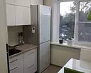 Keukenlay-out 6 meter met koelkast: foto van succesvolle voorbeelden en registratietips 10036_14