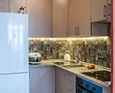 Kuhinjska postavitev 6 metrov s hladilnikom: Foto uspešnih primerov in nasveti za registracijo 10036_15