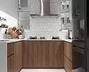 Küchenlayout 6 Meter mit Kühlschrank: Foto zu erfolgreichen Beispielen und Registrierungs-Tipps 10036_17