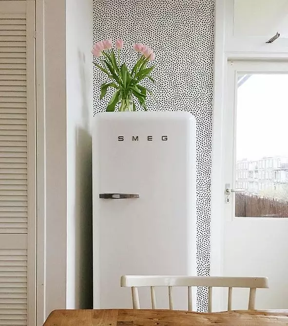 Küchenlayout 6 Meter mit Kühlschrank: Foto zu erfolgreichen Beispielen und Registrierungs-Tipps 10036_38