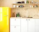 Kjøkkenoppsett 6 meter med kjøleskap: Foto av vellykkede eksempler og registreringstips 10036_74