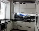 Bố trí nhà bếp 6 mét với tủ lạnh: Ảnh của các ví dụ thành công và mẹo đăng ký 10036_87