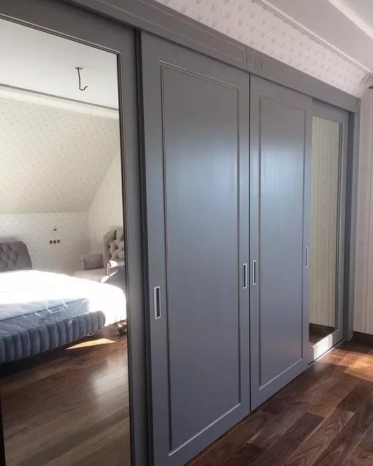 Nowoczesne szafy w sypialni: Zdjęcie i instrukcje, jak je zlokalizować 10044_95