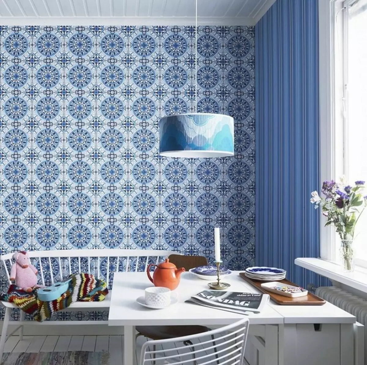 We choose wallpapers for the kitchen: materials, colors and successful combinations 10054_42