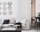 Myšlenky kombinování tapety v obývacím pokoji: Užitečné tipy a 40+ fotografií interiérů 10061_37