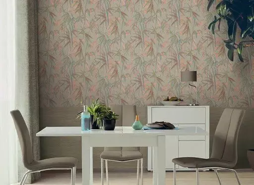Myšlenky kombinování tapety v obývacím pokoji: Užitečné tipy a 40+ fotografií interiérů 10061_42