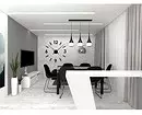 As idéias de combinar papel de parede na sala de estar: dicas úteis e 40 + fotos de interiores 10061_56