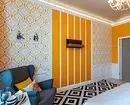 Ide-ide menggabungkan wallpaper di ruang tamu: tips berguna dan 40+ foto interior 10061_65