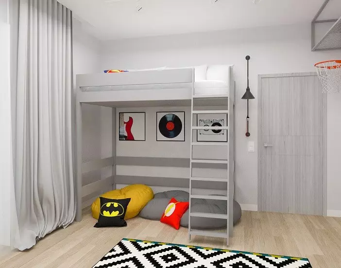 Kuidas valida teismeline-poiste ruumi disain: parimad stiilid, värvid ja decor tehnika 10068_45