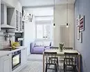 We ontwerpen het interieur van de keuken met een balkon of loggia: 30 delive ideeën met foto's 10074_31