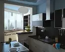 Projektujemy wnętrze kuchni z balkonem lub loggią: 30 Delikatne pomysły ze zdjęciami 10074_4