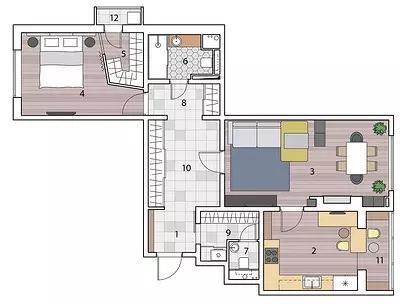 Stylish loft in the panel house 10083_16