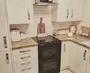 Desain dapur dengan kulkas di Khrushchev: 45 contoh yang dapat diulang 10089_13