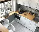 Khushchev मध्ये रेफ्रिजरेटर सह स्वयंपाकघर डिझाइन: 45 उदाहरणे जे पुनरावृत्ती केले जाऊ शकते 10089_62