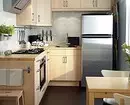 Kitchen design with refrigerator in Khrushchev: 45 examples that can be repeated 10089_74