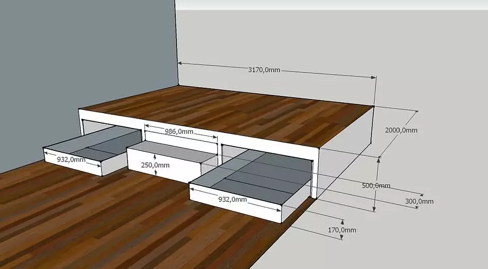 How to make a podium for the bed do it yourself: useful tips and step-by-step instructions 10097_8