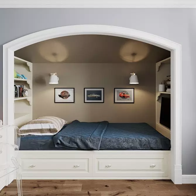 السرير في مكانة: 8 التصميمات الداخلية الحديثة الأنيقة 10101_8