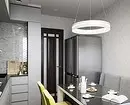 Papel de parede para a pequena cociña, aumento visualmente espazo: 50 mellores ideas 10129_36