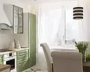 Papel de parede para a pequena cociña, aumento visualmente espazo: 50 mellores ideas 10129_49