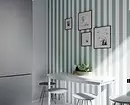 Wallpaper foar lytse keuken, fisueel tanimmende romte: 50+ bêste ideeën 10129_59