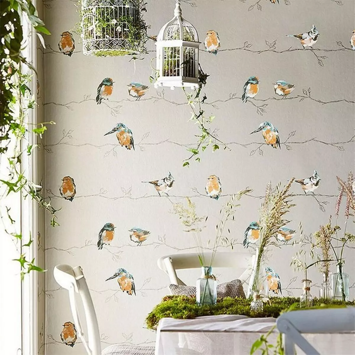 Wallpaper für kleine Küche, visuell steigender Raum: 50 Best-Ideen 10129_9