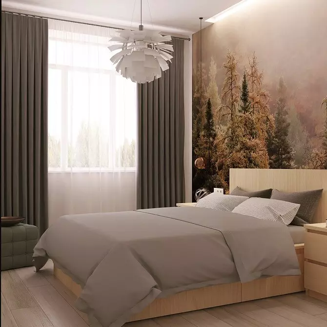 Disseny de dormitoris amb fons de pantalla de fotos: consells de disseny d'habitacions i 50 solucions interiors 10155_10