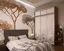 Makuuhuoneen muotoilu Kuva taustakuvia: huoneen suunnitteluvinkkejä ja 50 sisustusratkaisuja 10155_23
