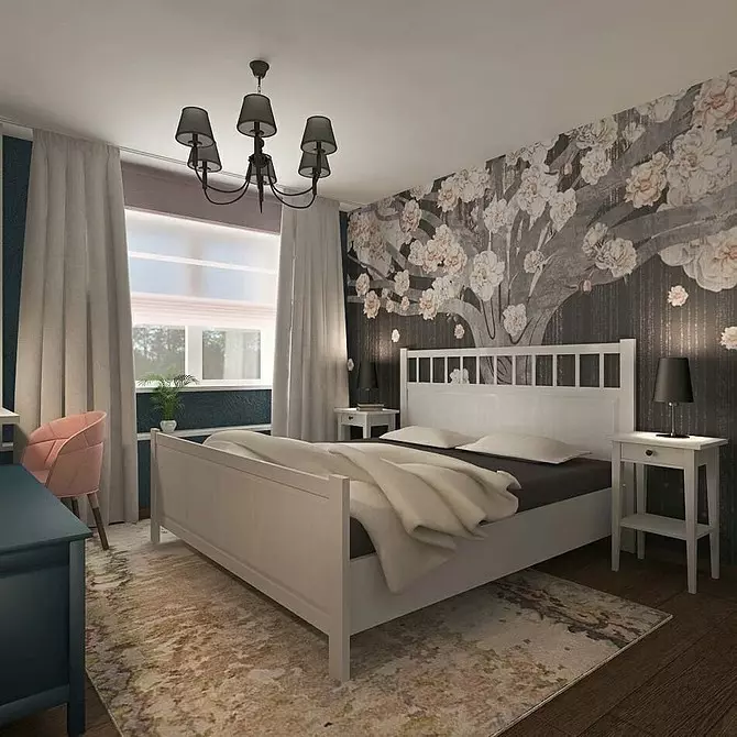 Design camera da letto con foto sfondi: Suggerimenti per la progettazione della stanza e 50 soluzioni interne 10155_37