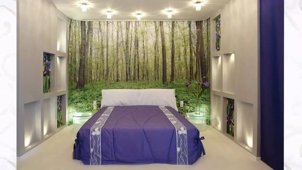 Schlafzimmerdesign mit Foto-Hintergrundbilder: Zimmer-Design-Tipps und 50 Innenraumlösungen 10155_39