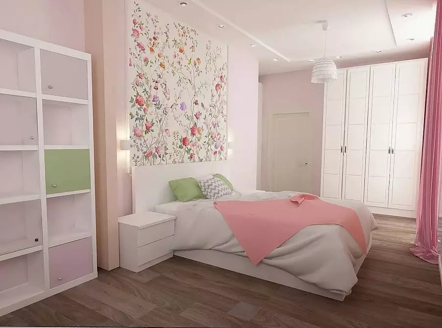 Dizajn spavaće sobe s fotografijama Wallpapers: Savjeti za dizajn soba i 50 unutarnjih rješenja 10155_4
