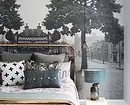Reka Bentuk Bilik Tidur dengan Wallpaper Foto: Tips Reka Bentuk Bilik dan 50 Penyelesaian Interior 10155_78