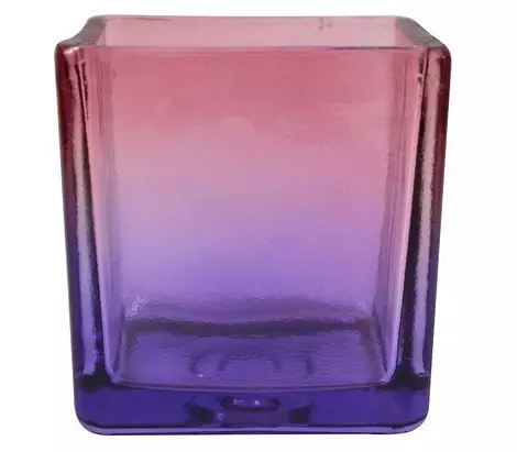 Caspo Cube transparent rosa-purpur 8.2X8,2 cm