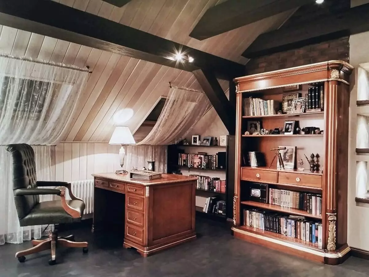 Diseño de Mansard en una casa privada: Galería de fotos de interiores y consejos sobre el arreglo de diferentes habitaciones. 10190_161