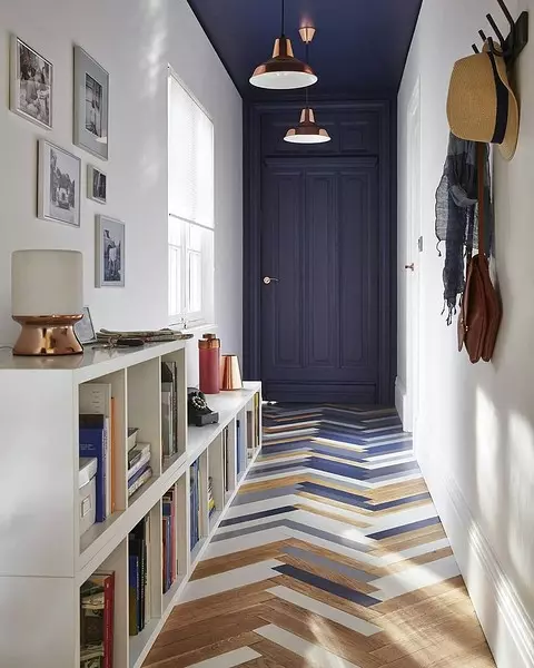 Hall for a narrow corridor: 40 design ideas with photos and 16 tips for design 10199_38