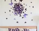Hogyan készítsünk papírt pillangók a falon csináld magad: utasítások és stencilek 10208_13