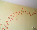 Comment faire des papillons de papier sur le mur le faire vous-même: instructions et pochoirs 10208_18