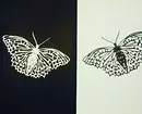 Kaip padaryti, kad popieriaus drugeliai ant sienos tai daro patys: instrukcijos ir trafaretai 10208_19