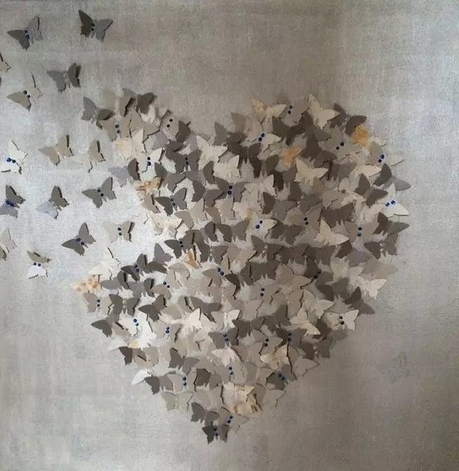 壁に紙の蝶を作る方法それを自分でやる：指示とステンシル 10208_24