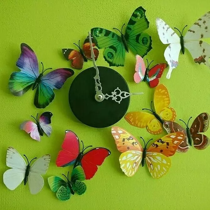 Πώς να κάνετε πεταλούδες χαρτιού στον τοίχο Κάντε το μόνοι σας: Οδηγίες και στένσιλ 10208_26