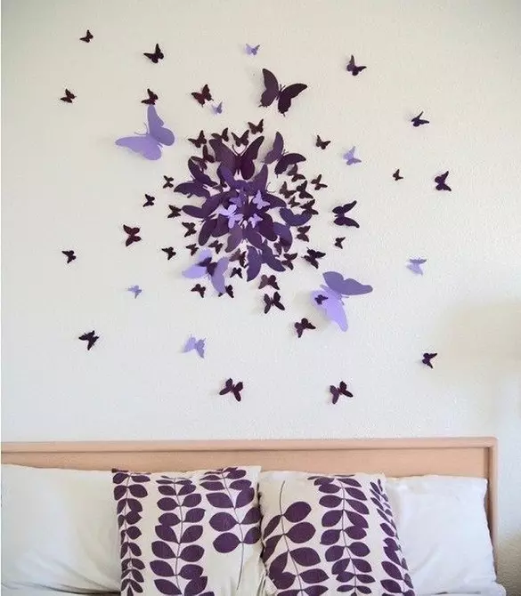 ວິທີການເຮັດ butterflies ເຈ້ຍຢູ່ເທິງກໍາແພງເຮັດມັນດ້ວຍຕົນເອງ: ຄໍາແນະນໍາແລະ stencils 10208_28