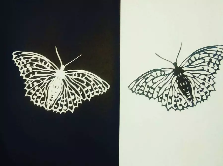 壁に紙の蝶を作る方法それを自分でやる：指示とステンシル 10208_34