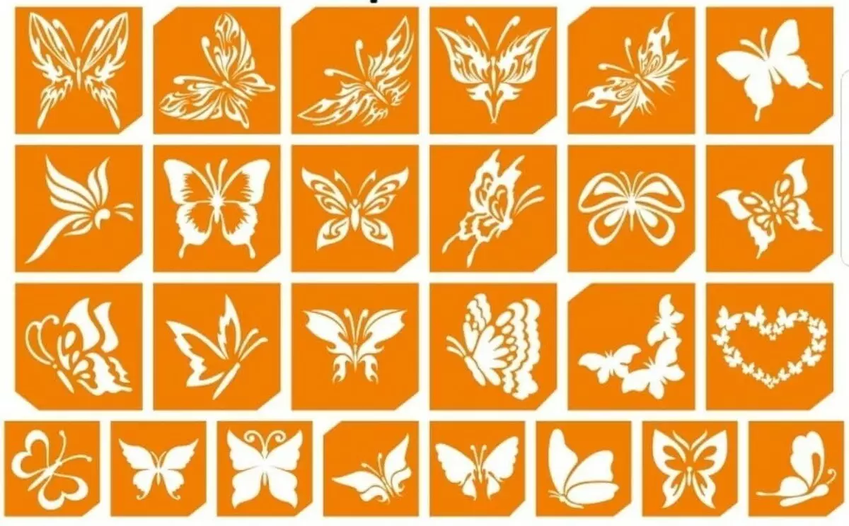 ວິທີການເຮັດ butterflies ເຈ້ຍຢູ່ເທິງກໍາແພງເຮັດມັນດ້ວຍຕົນເອງ: ຄໍາແນະນໍາແລະ stencils 10208_41