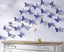 Giunsa paghimo ang mga papel nga butterflies sa dingding buhaton kini sa imong kaugalingon: mga panudlo ug stencils 10208_6