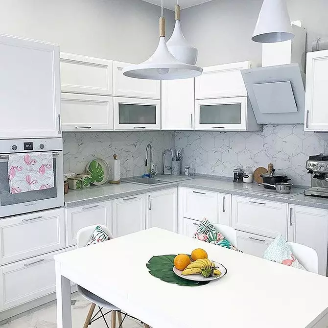 Lampu dapur dalam gaya modern: 100+ foto model dan tips terbaik untuk memilih 10228_101