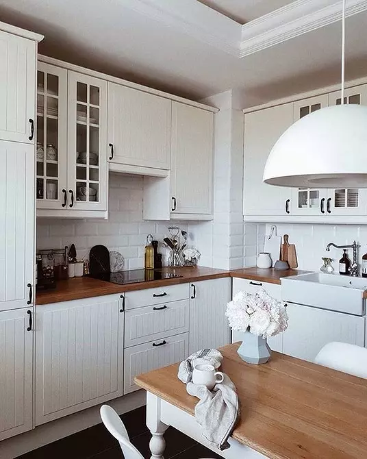 Lampu dapur dalam gaya modern: 100+ foto model dan tips terbaik untuk memilih 10228_124
